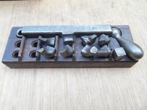 OK TOOL CO., FORMER WERKZEUGHALTER MIT 8 SCHNEIDERN, 1/2" x 1" - Bild 1 von 8