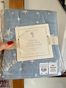 Pottery barn Disney Star Pillow Sham space party gift school holiday blue white - Picture 1 of 19