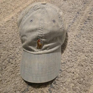 Polo Ralph Lauren leichte Denim Mütze Baseballkappe verstellbarer Riemen passt allen - Bild 1 von 4