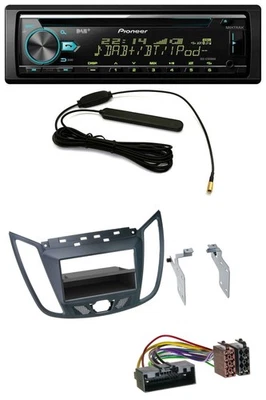 Pioneer CD MP3 AUX DAB USB Autoradio für Ford C-Max / Kuga - dunkelgrau - Bild 1 von 4