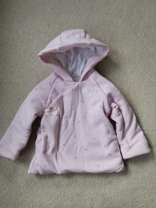 Beautiful Pink floral hooded Jacket 3-6 Months - Picture 1 of 8
