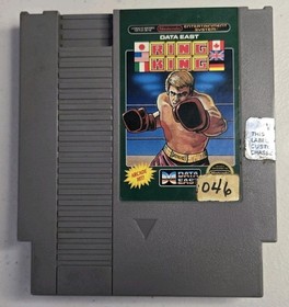 Ring King Boxing Nintendo NES Game Cartridge Only 1987 Classic Retro Sports