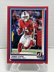 Panini Donruss 2025 - James Cook #194 rojo a prueba de prensa - Imagen 1 de 2