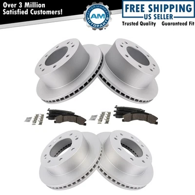 Front & Rear Brake Pad & Rotor Kit For 2016-2019 Chevrolet Suburban 3500 HD - Image 1 of 4