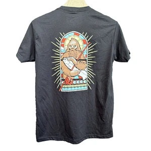 NWT STLHd Gear Sasquatch T-Shirt Mens L Black Bigfoot Fishing Trout Stained Glas - Picture 1 of 11