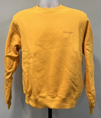 MADHAPPY AMARILLO CUELLO REDONDO TALLA XS HECHO EN EE. UU. ORO ALGODÓN PESADO Foto 1 de 4