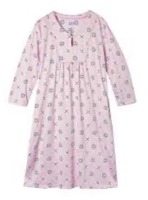 Women Nightgown Croft & Barrow Light Pink With Star Print Size 2X Poly Spandex - Image 1 of 4