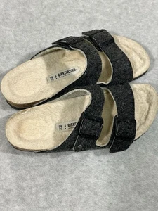 Birkenstock Wool Lined Sandals Grey Straps Women's EU Size 38 (7-7.5) - Picture 1 of 7