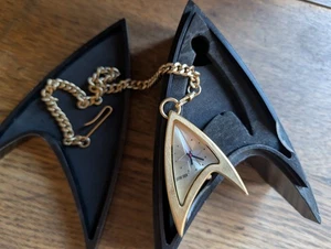 Star Trek limited edition Fossil insignia Pocket watch in box 1996 - Picture 1 of 6