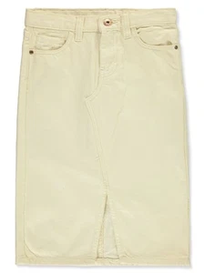 Star Ride Girls' Denim Midi Skirt Color: yellow Size: 8 - Picture 1 of 4