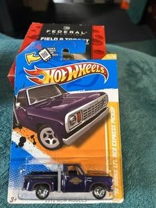 2012 HOT WHEELS NEW MODELS '78 DODGE LI'L RED EXPRESS PICKUP TRUCK PURPLE - Picture 1 of 4