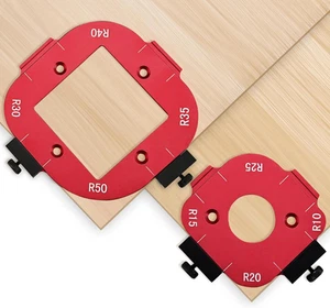 2 Pack Router Corner Radius Template, Premium Aluminum Alloy Router Corner Round - Picture 1 of 12