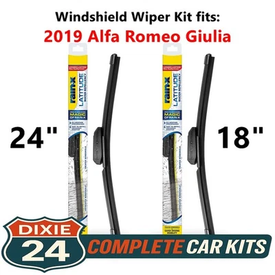 Rain-X Latitude 2-n-1 Wiper Kit fits: 2019 Alfa Romeo Giulia (24" & 18") - Image 1 of 4