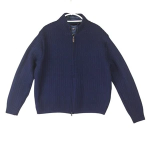 Chaqueta Suéter Joseph & Lyman Lana Merino Acolchada Forrada Para Hombre XXL 2XL Azul Marino 2 Capas - Imagen 1 de 14