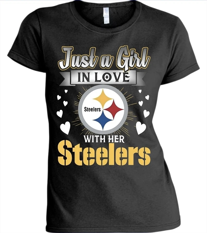 Женская футболка с короткими рукавами Pittsburgh Steelers размеры S–3XL - Изображение 1 из 1