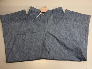 Alexis Womens Pant Stone Blue Size XS Trevor High Waisted Wide Leg Cotton Blend - Picture 1 of 9