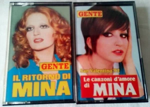 Mina - Canzoni d' amore e il ritorno -   Musicassette - 1992 / 1993 -  2 Pezzi - Imagen 1 de 2
