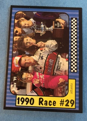 1991 MAXX RACE CARDS #199 1990 RACE #29 MORGAN SHEPHERD NASCAR MOTORCRAFT - Image 1 of 2