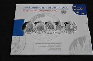 Silber Sammlermünzenset 2006, Nennwert 10€, Spiegelglanz, neu und ovp! - Bild 1 von 8