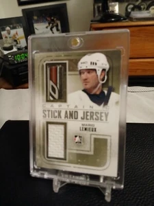 2012 ITG MARIO LEMUEUX STICK/JERSEY SILVER VERSION - Picture 1 of 2