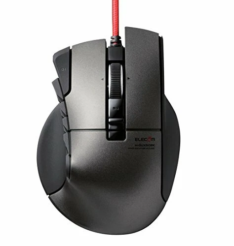 ELECOM M-DUX50BK Gaming Mouse DUX wired 14-button 3500dpi NEW from Japan - Image 1 of 4