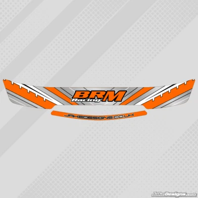 JAKEDESIGNS BRM RENNSTIL HELM VISIER AUFKLEBER/STREIFEN - 2 x Visieraufkleber - KARTING
