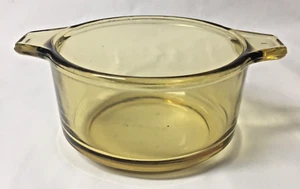 Vintage Pyr-O-Rey Dynaware Amber Glass Casserole Baking Dish Mexico 13 Ounce - Picture 1 of 6