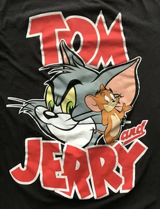 T-shirt Tom e Jerry, nera, taglia Large - Foto 1 di 5