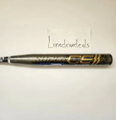 NUEVO 2022 Worth Supercell Gold XL End Loaded 25oz. WSG22A ASA Softball Bat Foto 1 de 4