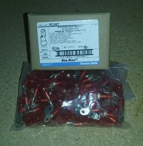 QTY 200 - THOMAS & BETTS RD367, STA-KON, #10 BOLT, #8AWG, NEW, FREE SHIP, A3 - Picture 1 of 5