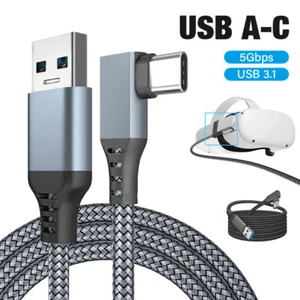 USB C VR Link Cable for Oculus Quest2 5Gbps Type C to C Fast Charging Data Cord - Picture 1 of 15