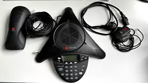 Polycom SoundStation2 Analoges Konferenztelefon System - Schwarz - Bild 1 von 10