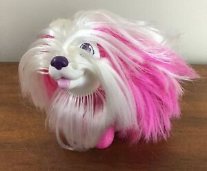 HASBRO SWEETIE PUPS Party Time Shih Tzu Pink & White Long Hair Puppy Dog Toy