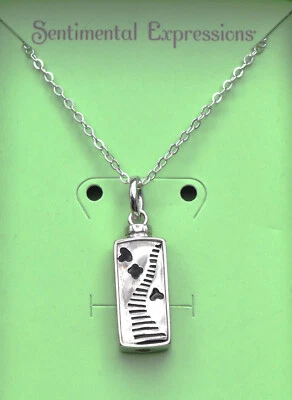 纯银“通往天堂的楼梯”项链和火化骨灰盒吊坠 — 第 1/3 张图片