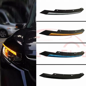 Headlight Eyebrows LED DRL Daytime Turning Lights q For Honda Civic 2016-2021 - Foto 1 di 8