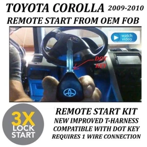 Plug & Play Remote Start TOYOTA COROLLA 2009-2010 DOT KEY 3X LOCK - Picture 1 of 1