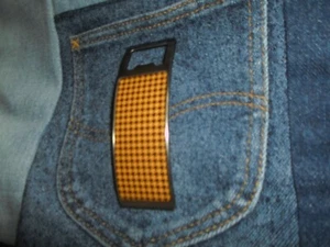 Bottle Opener- unique shape, color, made with mixed metals. - Picture 1 of 2