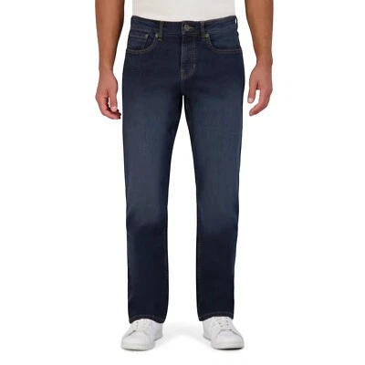 Chaps Relaxed Fit Jeans Mens Straight Leg Deep Sea Blue Freedom Stretch Denim - Image 1 of 3