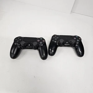 2 Mandos Negros para Sony PlayStation 4 (para piezas o reparación solo tal cual se lee) - Imagen 1 de 6