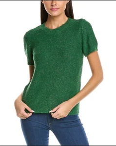 Elie Tahari Bouche Cotton Linen and Silk blend short sleeve sweater... - Picture 1 of 8