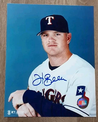 HANK BLALOCK TEXAS RANGERS STAR SLUGGER SIGNED AUTOGRAPHED 8X10 PHOTO  - Image 1 of 2