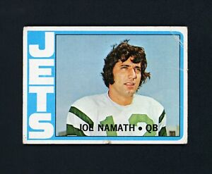 Joe Namath 1972 Topps (HOF) NY Jets #100 FAIR