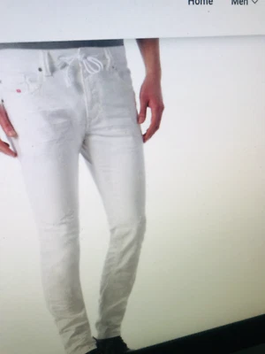 NUEVO HOMBRE Diesel THAVAR SP NE ANGUSTIADO ELÁSTICO JOGGJEANS 0672D 100 BLANCO W38-W26 Foto 1 de 4