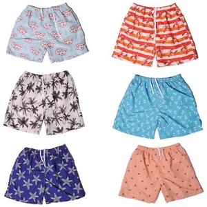 Men Swim Trunks 2 Pockets Swimming Shorts Suit Beach Surf Board Wear, NEW PRINTS - Picture 1 of 13
