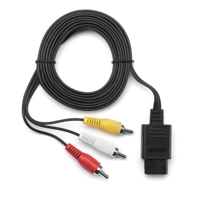 For NS64 Audio TV Video Cord AV Cable to RCA for Super For Nintendo For GameCube - Image 1 of 4