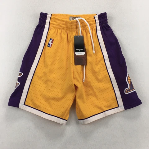 Mitchell & Ness NBA Swingman Los Angeles Lakers Basketball Shorts Men's Small Cover