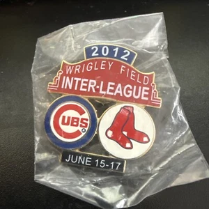 Chicago Cubs Boston Red Sox Interleague Play June 15-17 2012 MLB Lapel Pin New - Picture 1 of 1