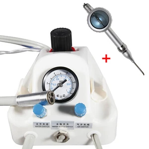 Dental Air Turbine Unit + Prophy Air Polisher Air Flow Pulverstrahlgerät 4Hole - Picture 1 of 9