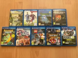 Pacchetto 9 giochi PS Vita incl Street Fighter X Tekken & Minecraft & Uncharted - Foto 1 di 1