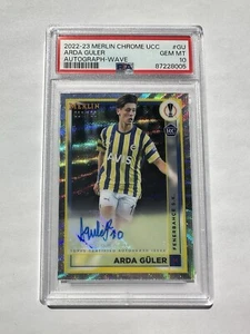 2022-23 Topps Merlin Arda Güler Rookie Auto Wave Refractor /150 PSA 10 - Picture 1 of 2